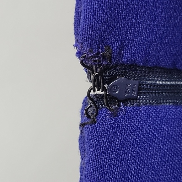 LOFT Ponte Knit Mini Skirt With Pockets Cobalt Blue Size 4 - Picture 9 of 15